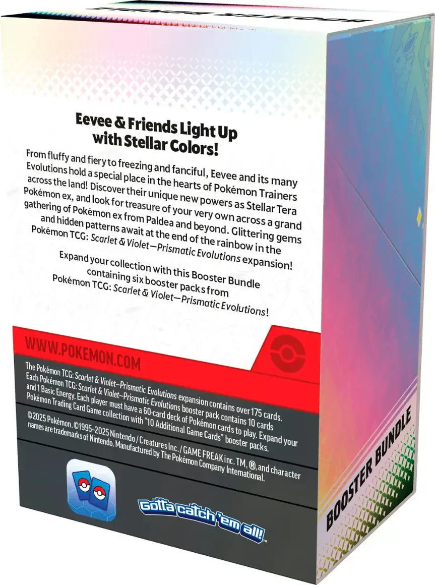 Pokemon Scarlet & Violet Prismatic Evolutions Booster Bundle