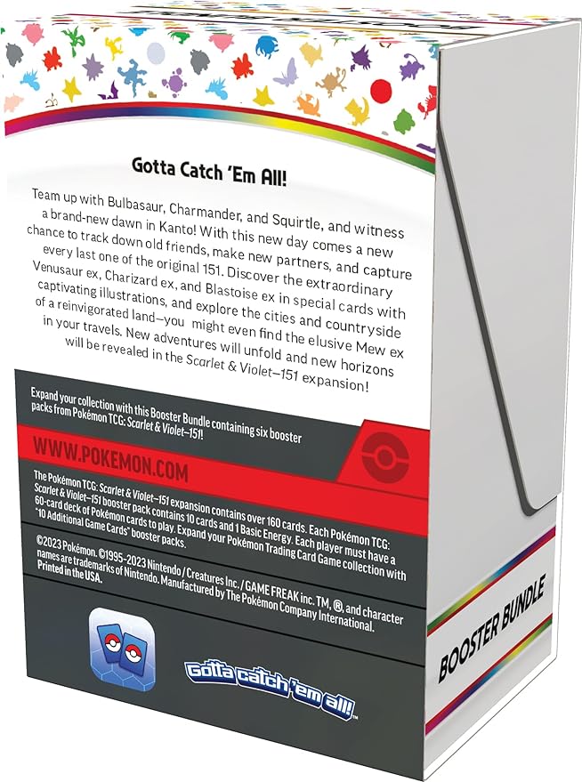 Pokemon Trading Card Games Scarlet & Violet 3.5 -151 Booster Bundle with 6 Booster Card Packs