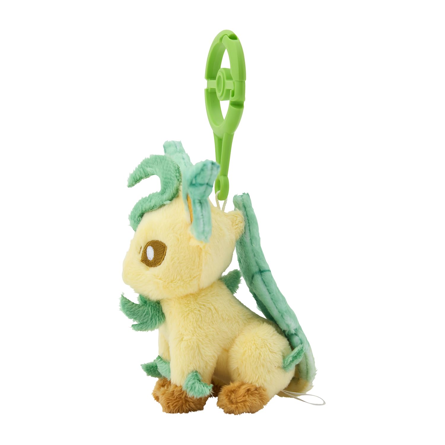 Pokemon Center Leafeon Plush Keychain with Carabiner - Original Japan Mascot