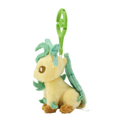 Pokemon Center Leafeon Plush Keychain with Carabiner - Original Japan Mascot
