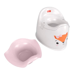 Fisher-Price Friendly Fox Potty Toddler Toilet Training Chair With Removable Bowl, 2 Pieces
