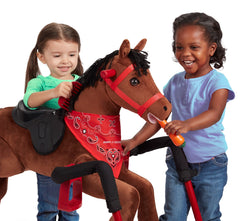Chestnut: Plush Interactive Spring Riding Horse