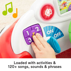 Fisher-Price Laugh & Learn Crawl Around Car, Red Activity Center Learning Toy For Baby & Toddler