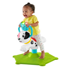 Fisher-Price Bounce And Spin Puppy, Stationary Musical Ride-On Toy