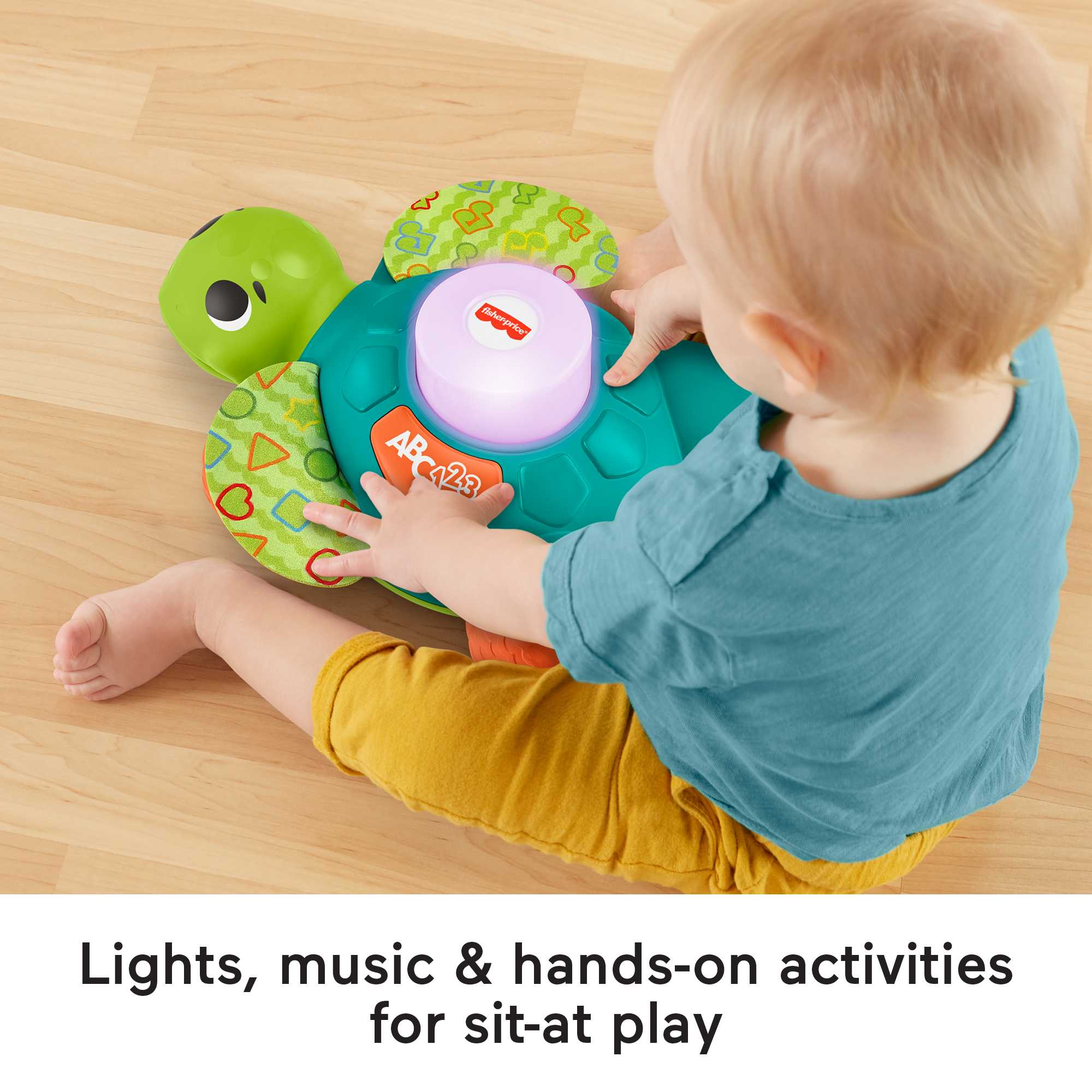 Fisher-Price Linkimals Sit-To-Crawl Sea Turtle Musical Baby Toy