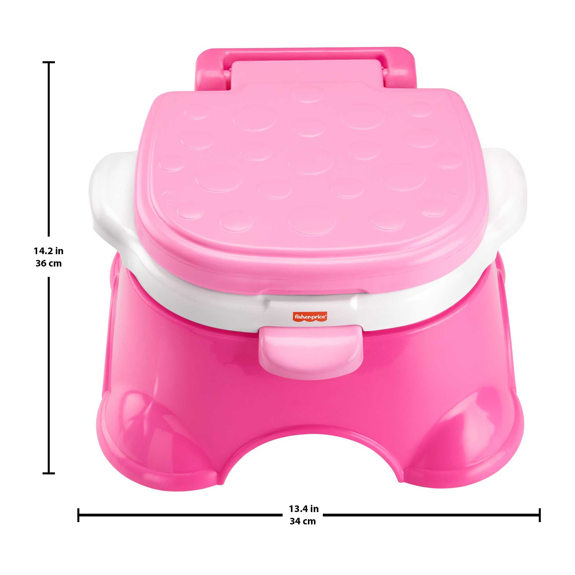 Fisher-Price 3-in-1 Unicorn Tunes Potty Toddler Training Toilet And Step Stool With Music