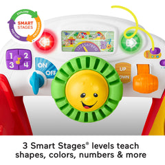 Fisher-Price Laugh & Learn Crawl Around Car, Red Activity Center Learning Toy For Baby & Toddler