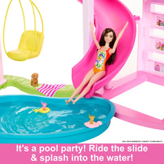 Barbie Latest Dreamhouse | Pool Party Doll Playset