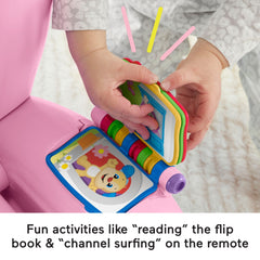 Fisher-Price Laugh & Learn Smart Stages Chair Electronic Learning Toy For Toddlers, Pink